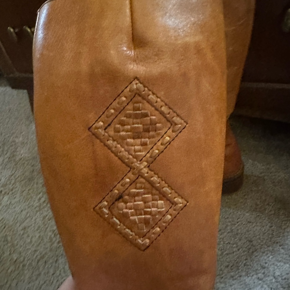 Vintage Zodiac 1970s Leather Campus Boots 8 - Picture 14 of 16